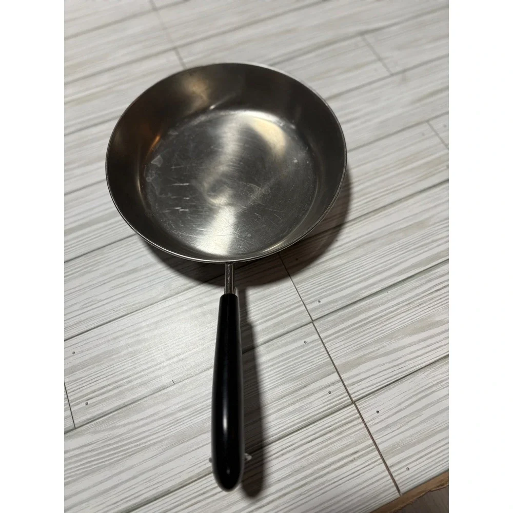 Vintage Revere Ware 8 Inch Skillet Copper Clad Bottom Stainless Steel Pan USA‎